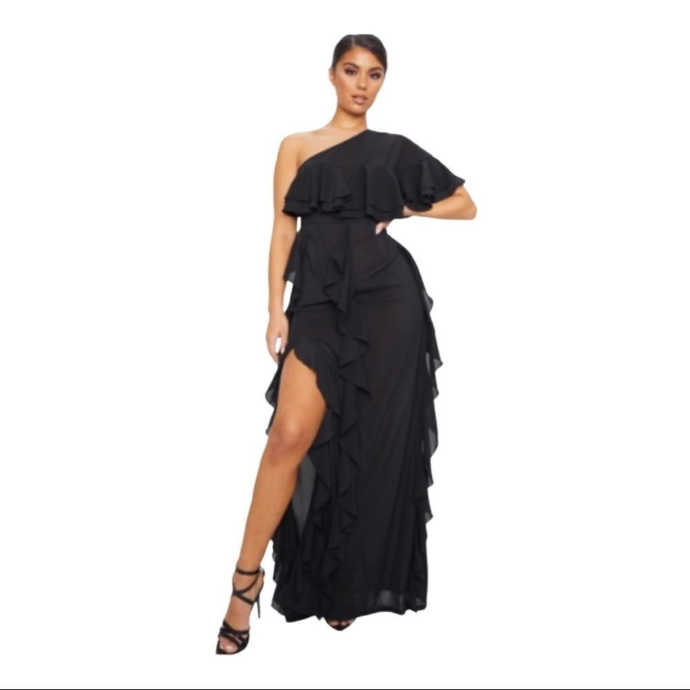 Pretty Little Thing Ruffled Maxi Dress - Picture 2 of 6